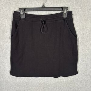 Sundry Evereve Skirt 2 Black Mini Sunday Jersey Bungee Comfy Lounge Modal Cotton